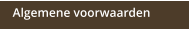 Algemene voorwaarden